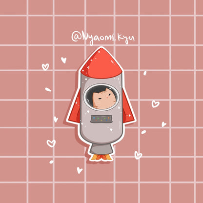 Rocket Cat Sticker