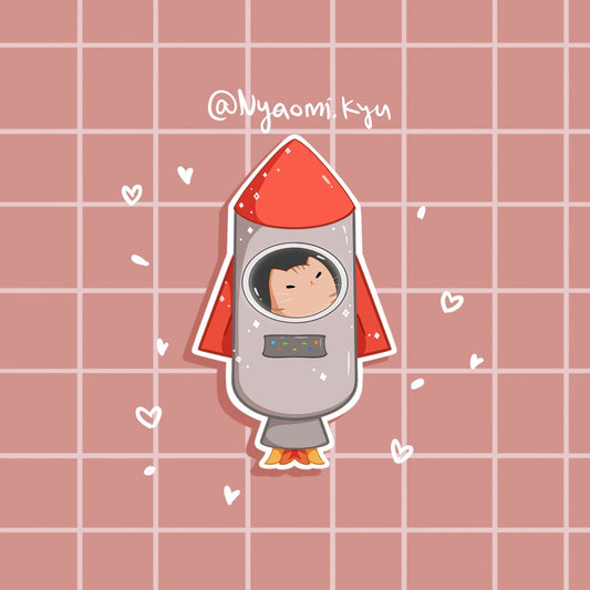 Rocket Cat Sticker