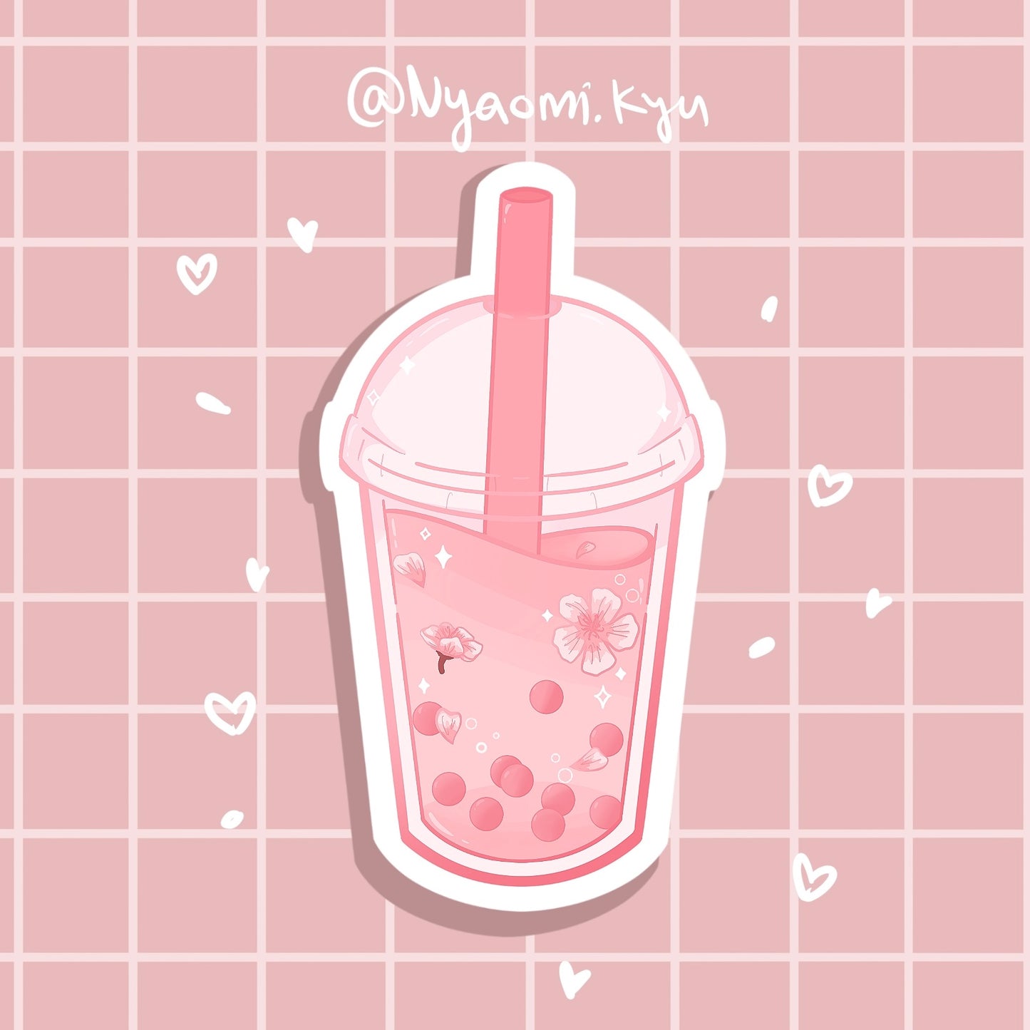 Sakura Boba Sticker