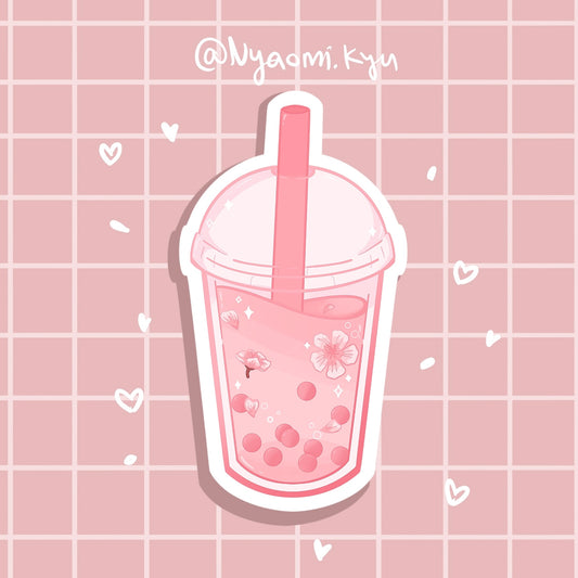 Sakura Boba Sticker