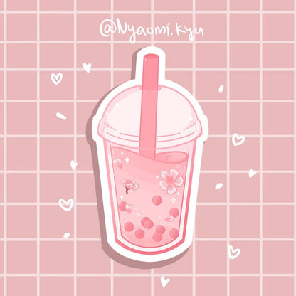Sakura Boba Sticker