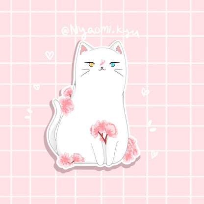 Sakura Cat Sticker