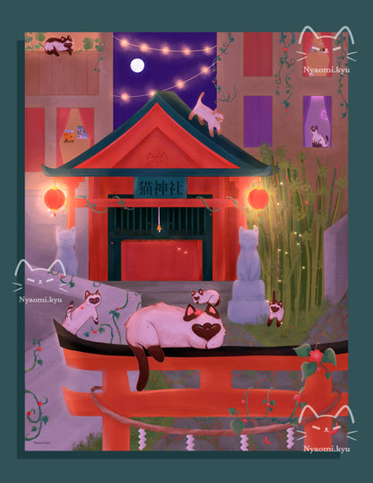 Shrine Cats Print