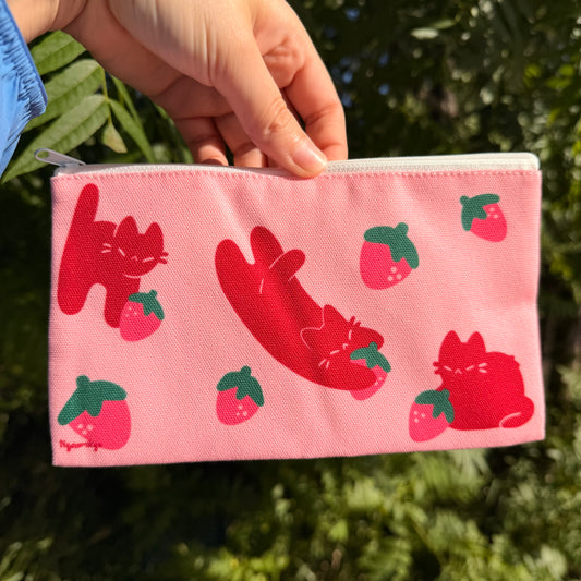 Strawberry Cats Pouch