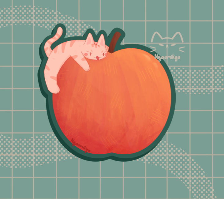 The Big Apple Cat Sticker