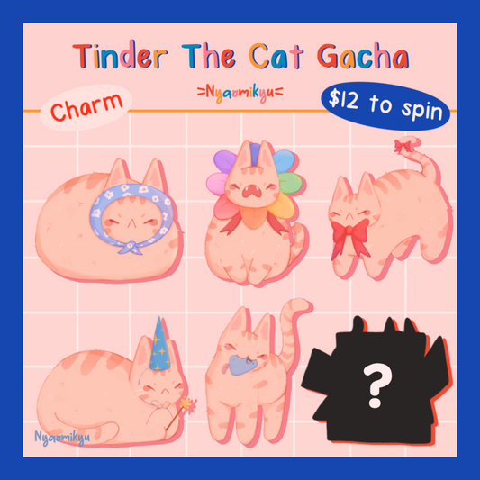 Tinder The Cat Gacha Keychain