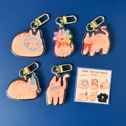 Tinder The Cat Gacha Keychain