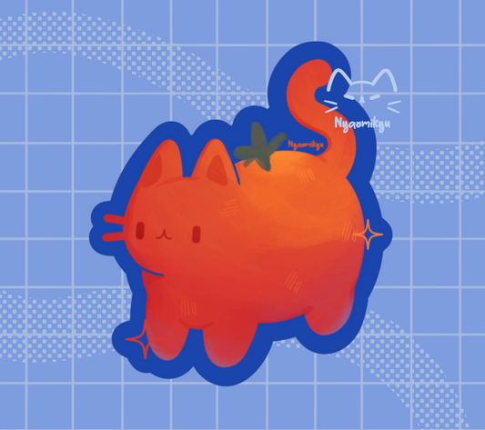 Cat Tomato Sticker