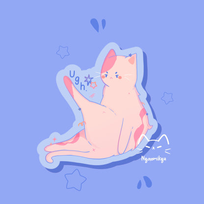 Ugh Cat Sticker