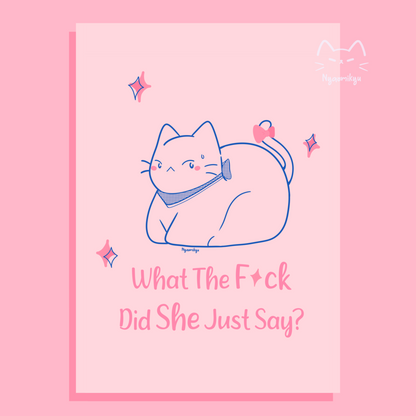 WTF Cat Print