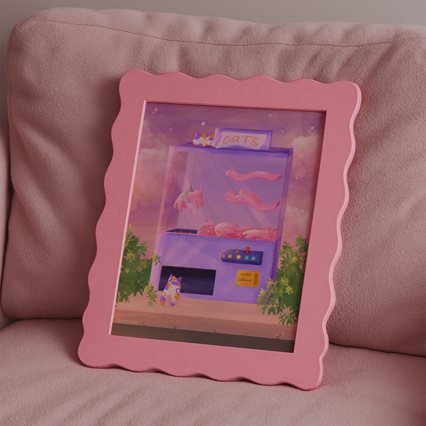 Claw Machine Cats Print