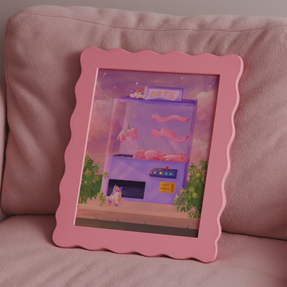 Claw Machine Cats Print