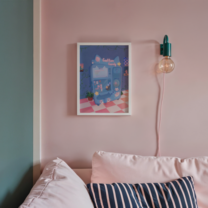 Cotton Candy Cats Print