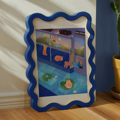 Train Cats Print